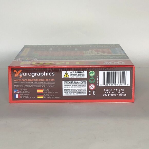 New sealed Eurographics 200pcs Puzzle-- Illustrated Periodic Table of the Elemen - Picture 8 of 10